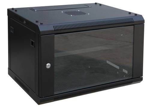 RACK01 KΑΜΠΙΝΑ ΕΠΙΤΟΙΧΙΑ ΜΕ ΓΥΑΛΙΝΗ ΠΟΡΤΑ 19'' 4U (600X450X280) ΠΕΡΙΛΑΜΒΑΝΕΤΑΙ ΡΑΦΙ SHELVES 45 & ACCESS09 ΟΡΓΑΝΩΤΗΣ ΚΑΛΩΔΙΩΝ